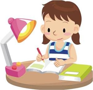 cartoon-girl-studying